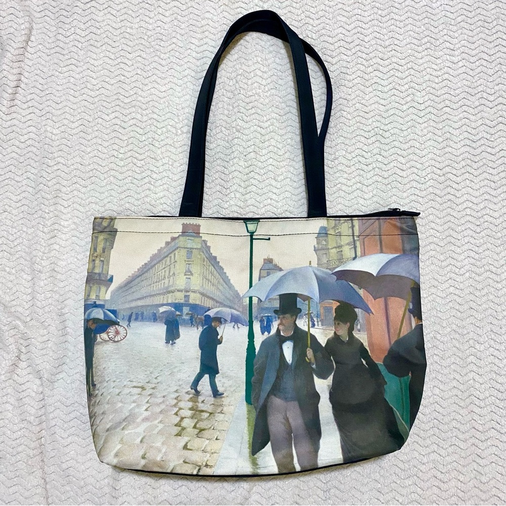 Thick Paris Zipped Tote Bag
